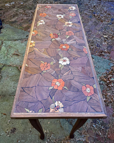 Floral Console Table